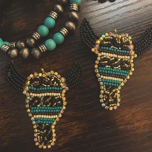 Steer Beaded Earrings
